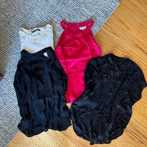 Bundle of silk tanks